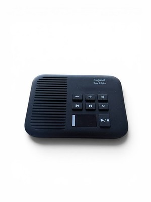 Gigaset Box 200A Basisstation mit AB DECT Telefon Schwarz