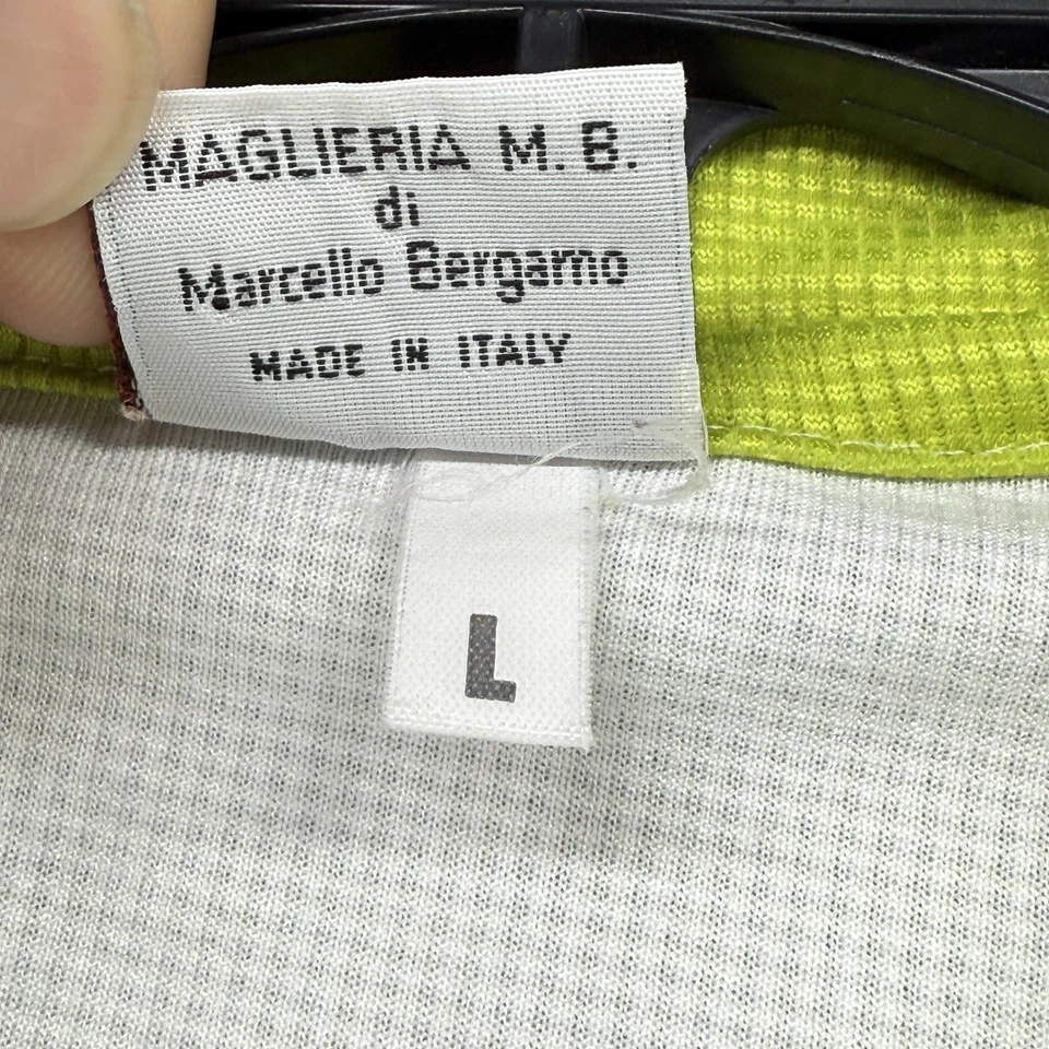 Maglia Ciclismo BERGAMO Camisa Bicicleta Grande Jersey Verde Foto 3 de 4