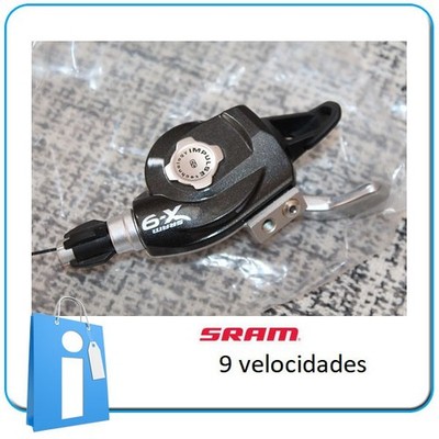 SRAM X9 9-Gang Schaltgriff Rechts Schwarz Ohne Klemme
