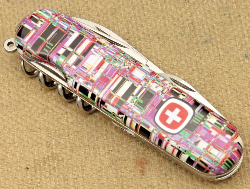 Винтажный 1990-е WENGER швейцарский армейский нож SNIFE - 85 мм командир 7 авеню ручки - Изображение 4 из 4