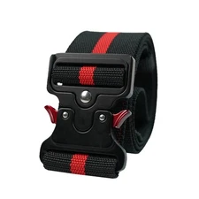 2" Nylon Web Work Belt with Heavy Duty Quick Release Rugged Metal Buckle outd...