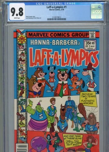 LAFF A LYMPICS #1 MT 9.8 CGC WHITE PAGES EVANIER STORY MANNING ART