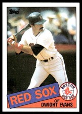Dwight Evans 1985 Topps #580 Boston Red Sox MLB READ FREE SHIPPING AutographDen