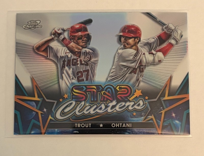 2023 Topps Cosmic Chrome Star Cluster Shohei Ohtani Mike Trout
