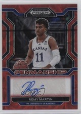 2022 Prizm Draft Picks College Penmanship Choice Red 80/88 Remy Martin Auto 3hd