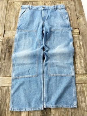 Carhartt Carpenter Double Knee Jeans   Loose Fit Workwear, Deadstock NEU