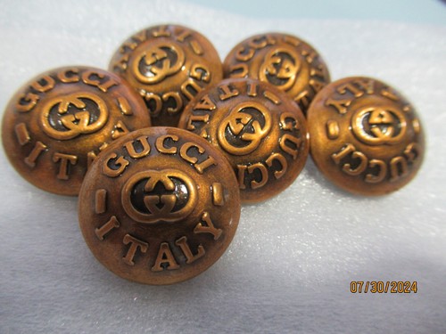 Gucci 6 Knöpfe KUPFERFARBEN GG 20mm KNÖPFE DAS IST FÜR 6 - Bild 6 von 8