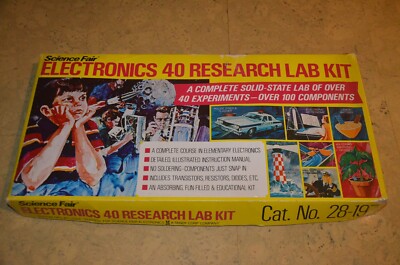 Vintage Science Fair Electronics 40 Research Lab Cat. No. 28 - 197  von 1973