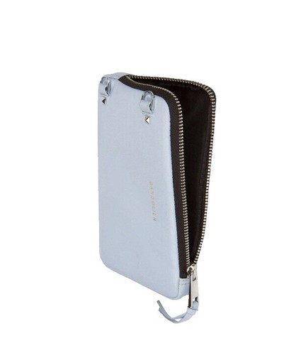 Bandolier Pebble Leather expanded Zip Pouch For Phone