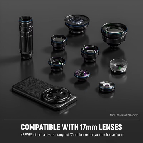NEEWER Xiaomi 14 Ultra Wireless Charging Protective Case 17mm/67mm Lens Adapter - Picture 5 of 7
