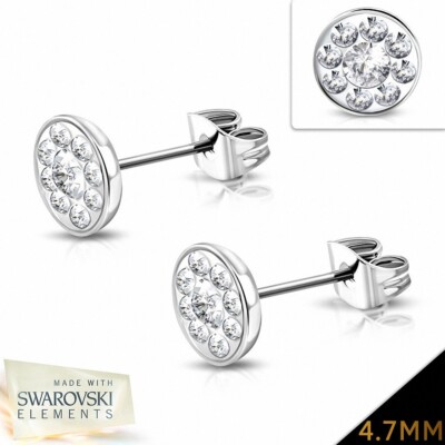 KKJOY Orecchini Pendenti Fiori Gemelli In Acciaio Inox - Design Foglie, Gioielli Regalo Per Donna, 44x16mm