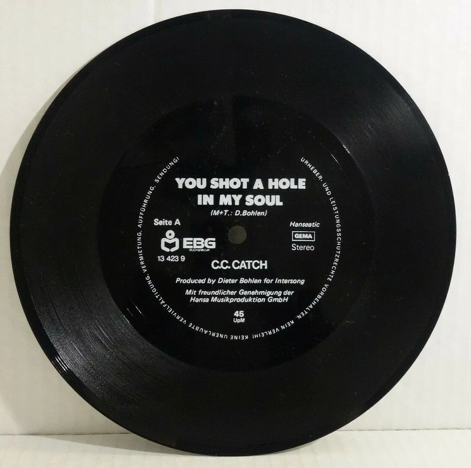 G.G.ANDRSON/C.C.CATCH -You shot a hole in my soul👉🏻 7"Flexi-Single Promo - Bild 3 von 4