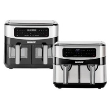 Air Fryer Vortex Rapid Healthy Cooker Digital Display 9L Dual Basket Kitchen