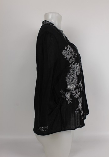 Womens Per Una GD25 Blouse Size 14 UK Shirt 3/4 Sleeves M&S Embroidered Article - Picture 4 of 10