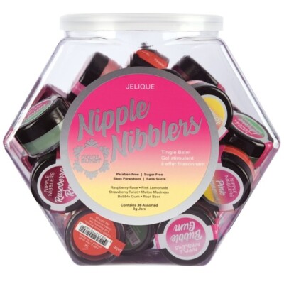 Nipple Nibblers Tingle Balm Mini Retail Display Bowl with 36 count, New