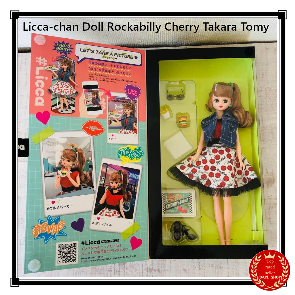 Licca-chan Doll Rockabilly Cherry American Licca-chan Takara Tomy