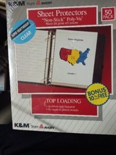 Avery Clear Sheet Protectors 50 Count Letter Size 8.5x11 NIP FREE SHIPPING