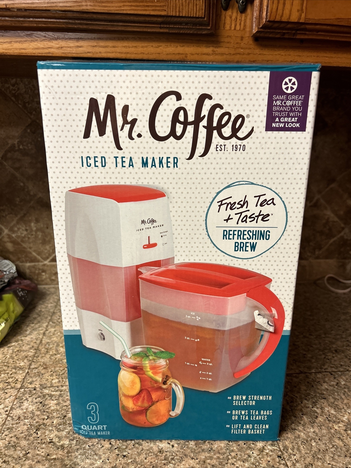 Mr Coffee Iced Tea Maker 3Quart Pitcher Red TM75RS Brand New In Open