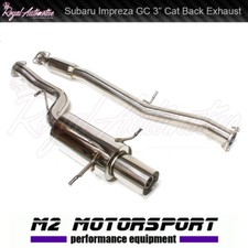 Performance 3" Cat Back Exhaust System HKS Style for Subaru Impreza 93-00 GC 