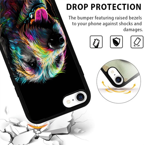 For Apple iPhone 12 13 14 15 16 Pro Max Irish wolfhound magical Rubber Case - Picture 9 of 25