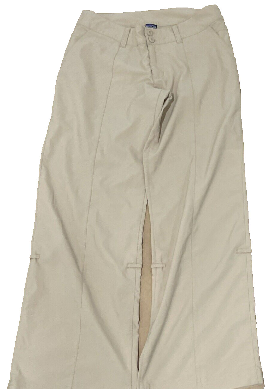 Patagonia Women’s Outdoor Pants Yellow Tan Nylon Size 4