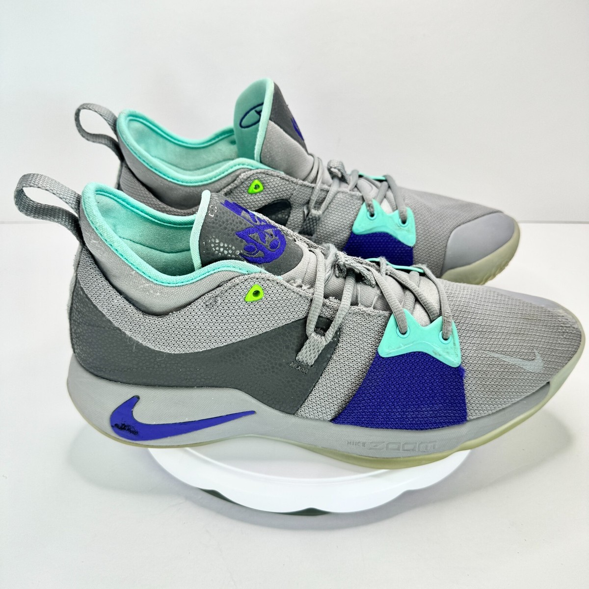Nike PG 2 Paul George Pure Platinum Mens Sz 13 Basketball