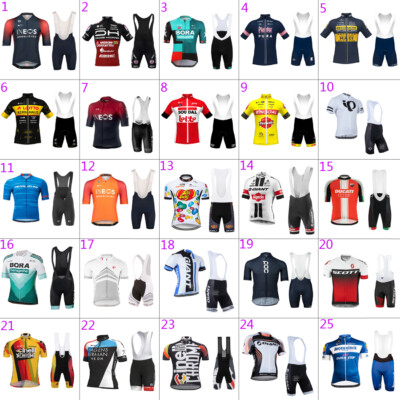 Cycling Team Jersey And Bib Shorts Set Bike Jersey And Bib SHORTS CYCLING Shirt