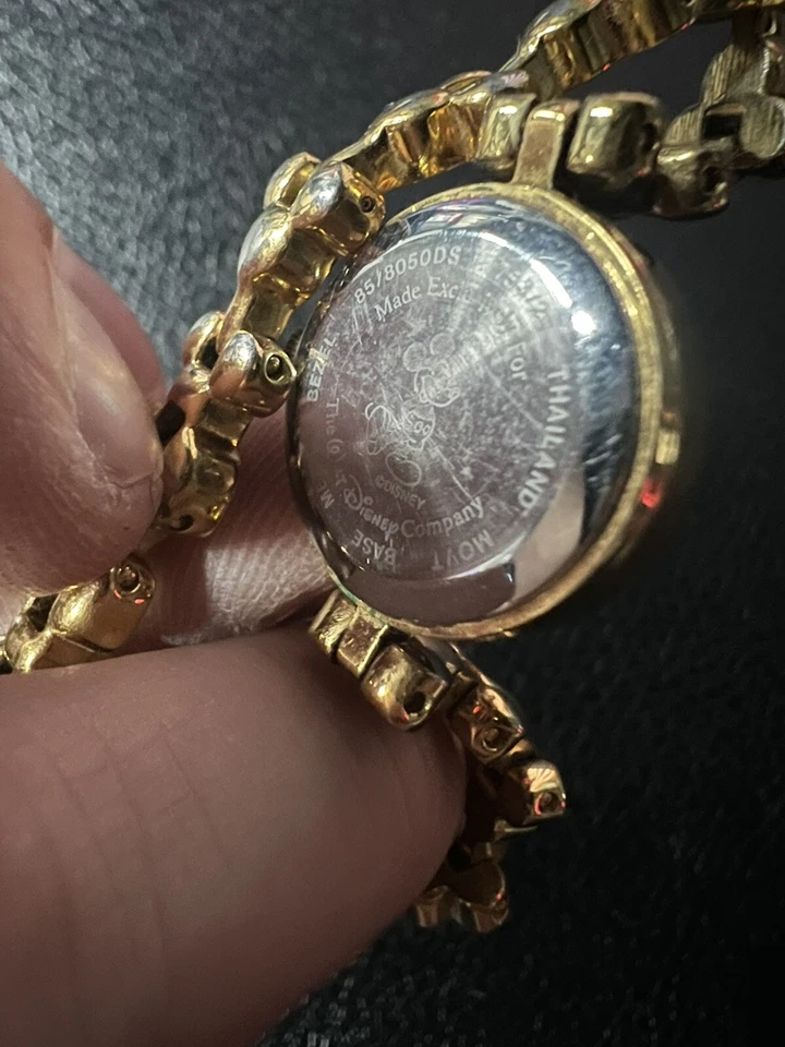 VINTAGEGold Disney Mickey Mouse Head Watch 753/2 85/8050DS MOVT METAL BEZEL - Image 3 of 4