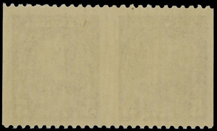 1935 CANADA-KING GEORGE V 5C BLUE, PAIR IMPERF VERTICALLY, NH, UN.#221a - Image 2 of 2