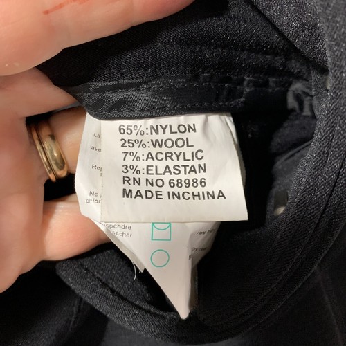 Pantaloni da sci vintage Sportscaster taglia 10 neri linee lunghe vita alta - Foto 5 di 7