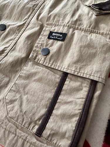 Barbour Dues Ex Machina Geelong Casual Jacket Coat Tan XL Brand New W Tags - Picture 8 of 24