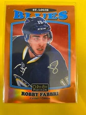 D58492 16-17 O-Pee-Chee Platinum Retro Rainbow Orange #R49 Robby Fabbri #15/49