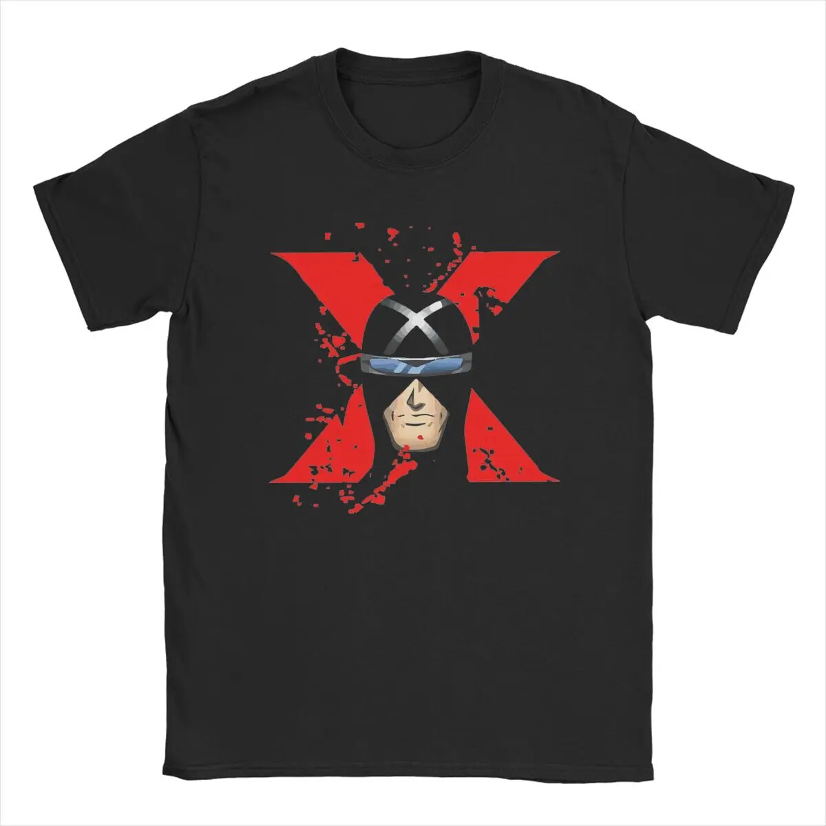 Men's T-Shirts Speed Racer Face Novelty Cotton Tees Short Sleeve T Shirt Crewnec