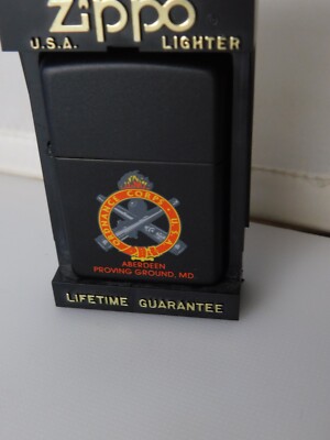 ZIPPO LIGHTER ORDANANCE CORPS USA PROVING GROUNDS ABERDEEN MD