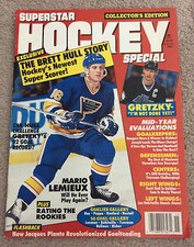 SUPERSTAR HOCKEY SPECIAL Magazine BRETT HULL 1991 NHL Ice Hockey Mario Lemieux