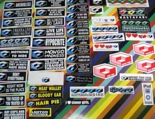 vtg 1990s 2000s Consolidated skateboard sticker - Sayings Phrases Box Logos +