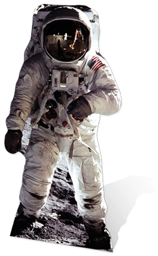 Buzz Aldrin Astronaut Lifesize Cardboard Cutout Figure 182cm Tall -At your Party
