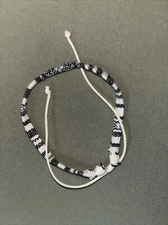 NEW BOHO BRAID THREAD FRIENDSHIP BRACELET ADJUSTABLE THICKER IVORY