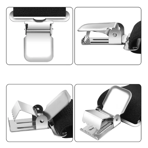 Heavy Duty Elastic Suspenders 50mm Unisex Trouser Pants Braces Strap Work Belt - Picture 4 of 8