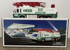 Hess 1996 Emergency Truck Ladder Gas Station Car Lights Siren In Box