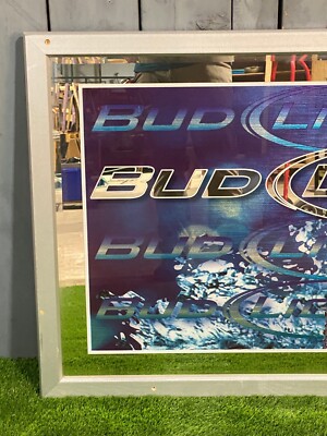 バドライト BudLight 鏡 ミラー 木製フレーム ビンテージ パ h15B バドライト BudLight 鏡 ミラー 木製フレーム ビンテージ パ