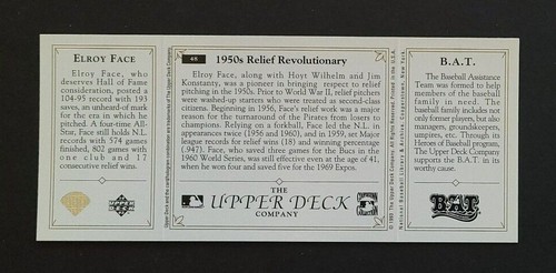 1993 Upper Deck All-Time Heroes Baseball Complete Your Set - Select Single(s) - Picture 95 of 329