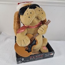 ELVIS PRESLEY plush Hound Dog Here Comes Santa Claus music/sound does NOT WORK