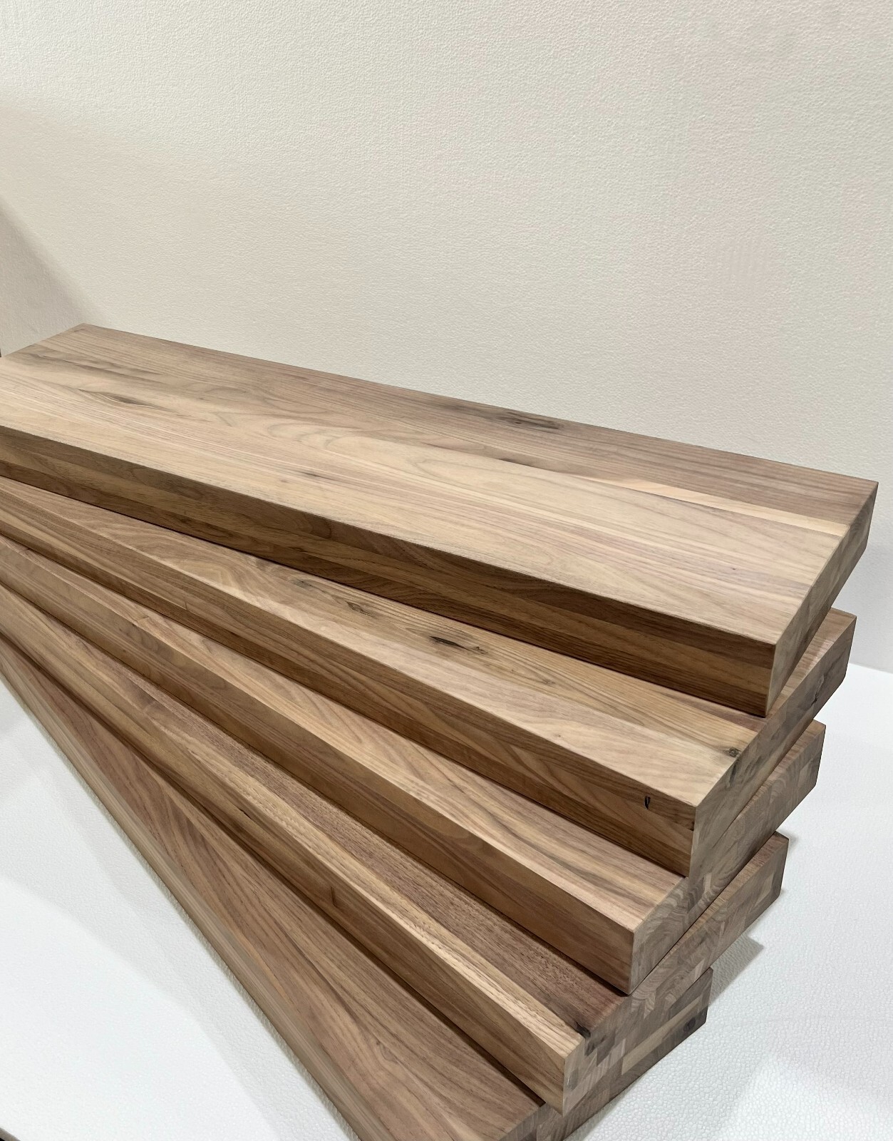 SOLID WALNUT STAIR TREADS 60MM THICK LIMITED SETS AVAILABLE CENTRAL