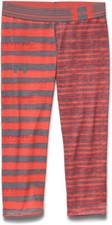 Under Armour Girls' HeatGear Armour Printed Capri True Gray Heather YXL