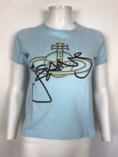 Vtg Vivienne Westwood Blue Orb Logo T-Shirt S