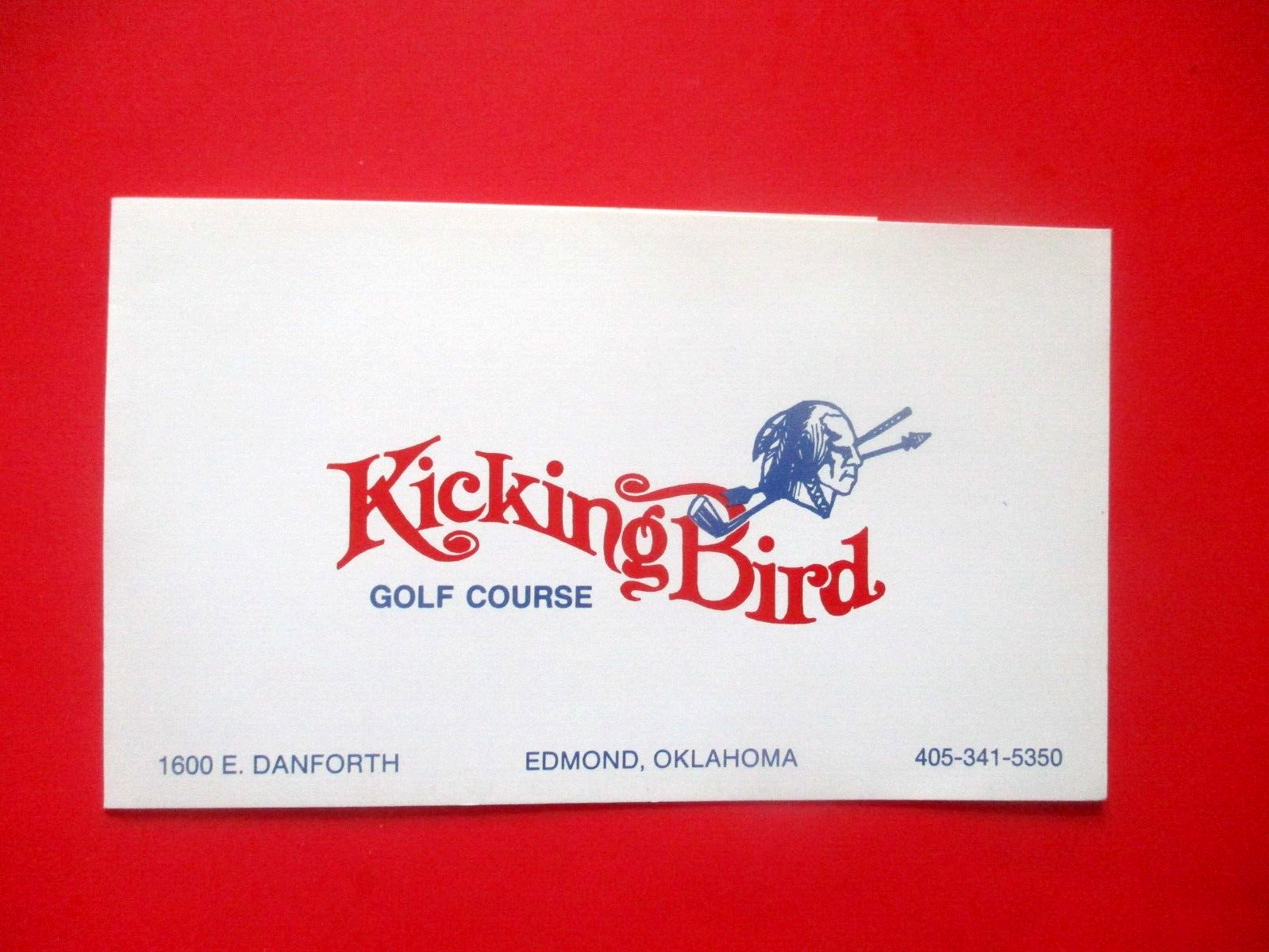 vtg - Golf Scorecard - KICKING BIIRD GOLF COURSE gc - Edmond OK | eBay