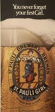1981 St Pauli Girl Beer Germany PRINT AD You Never Forget Your First VTG 1980s