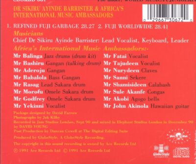 DR. SIKIRU AYINDE BARRISTER - NEW FUGI GARBAGE NEW CD