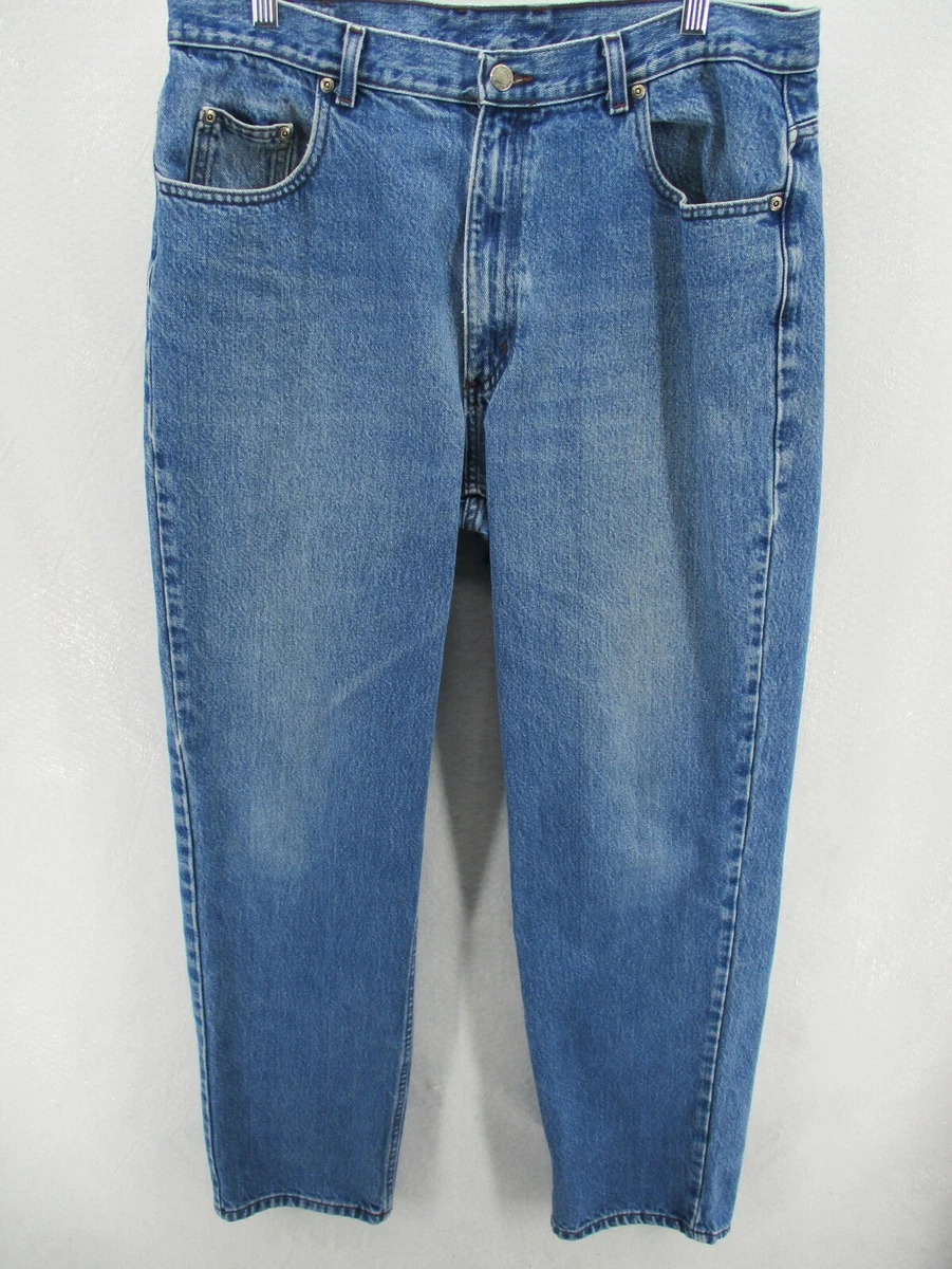 Members Mark Men's Jeans Costco 38x34 Regular Fit Straight Leg Denim Medium  Wash